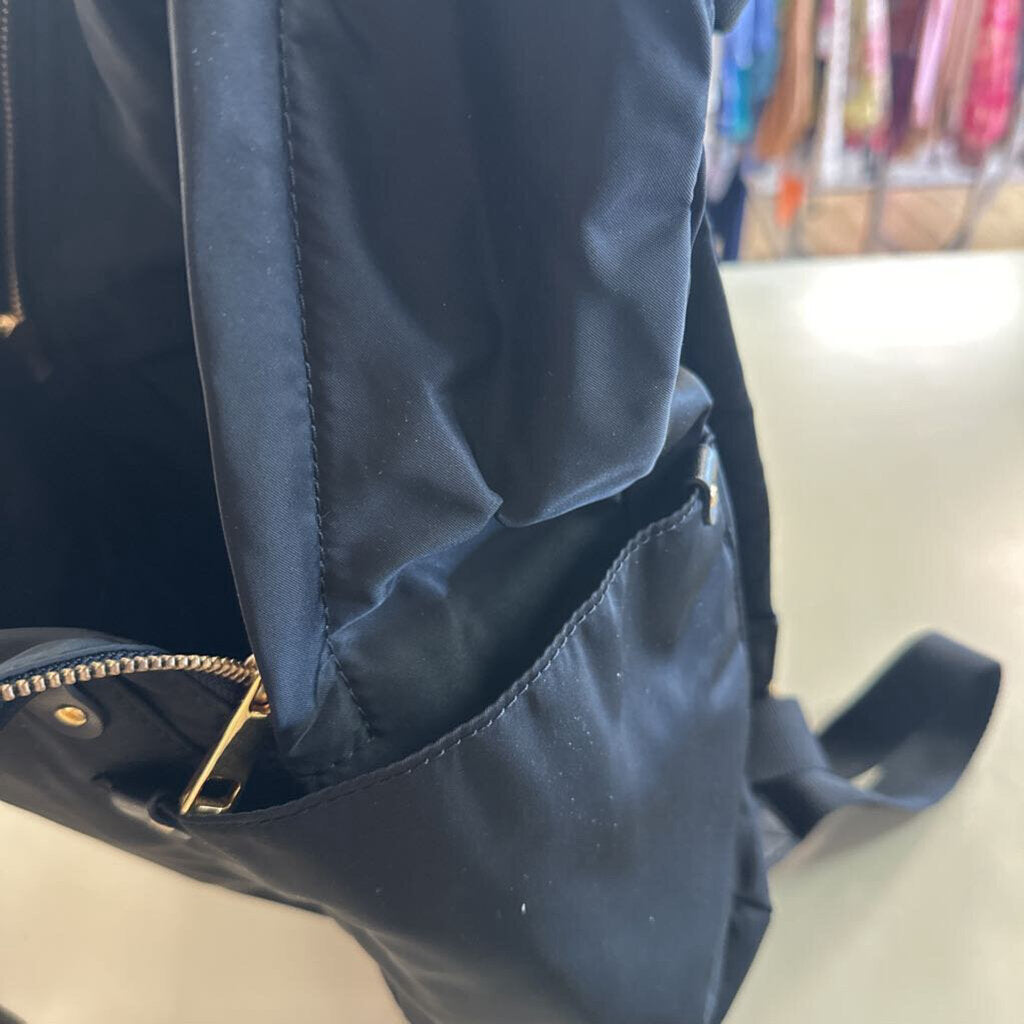 Marc Jacobs Black/ Gold Preppy Nylon Backpack