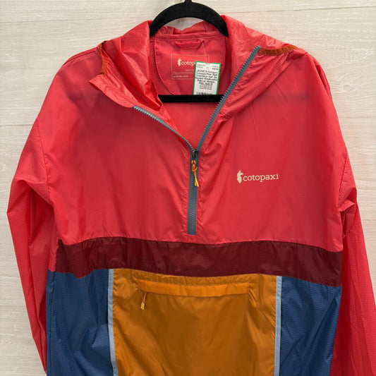 Cotopaxi Pink/ Multi Colorblock Half Zip Hooded Windbreaker Pullover Medium