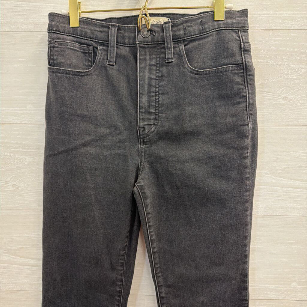 Madewell Black Denim Roadtripper Skinny Flare Jeans 27