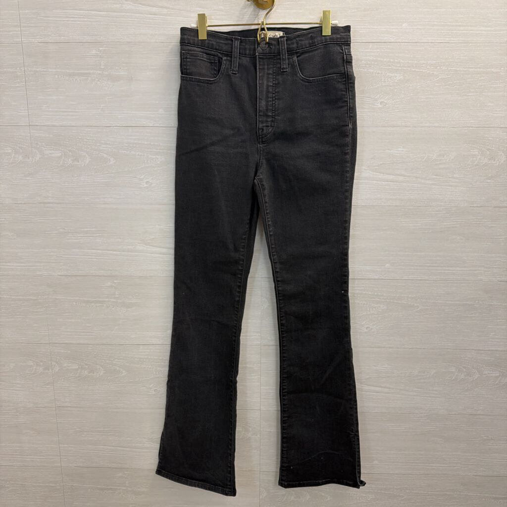 Madewell Black Denim Roadtripper Skinny Flare Jeans 27
