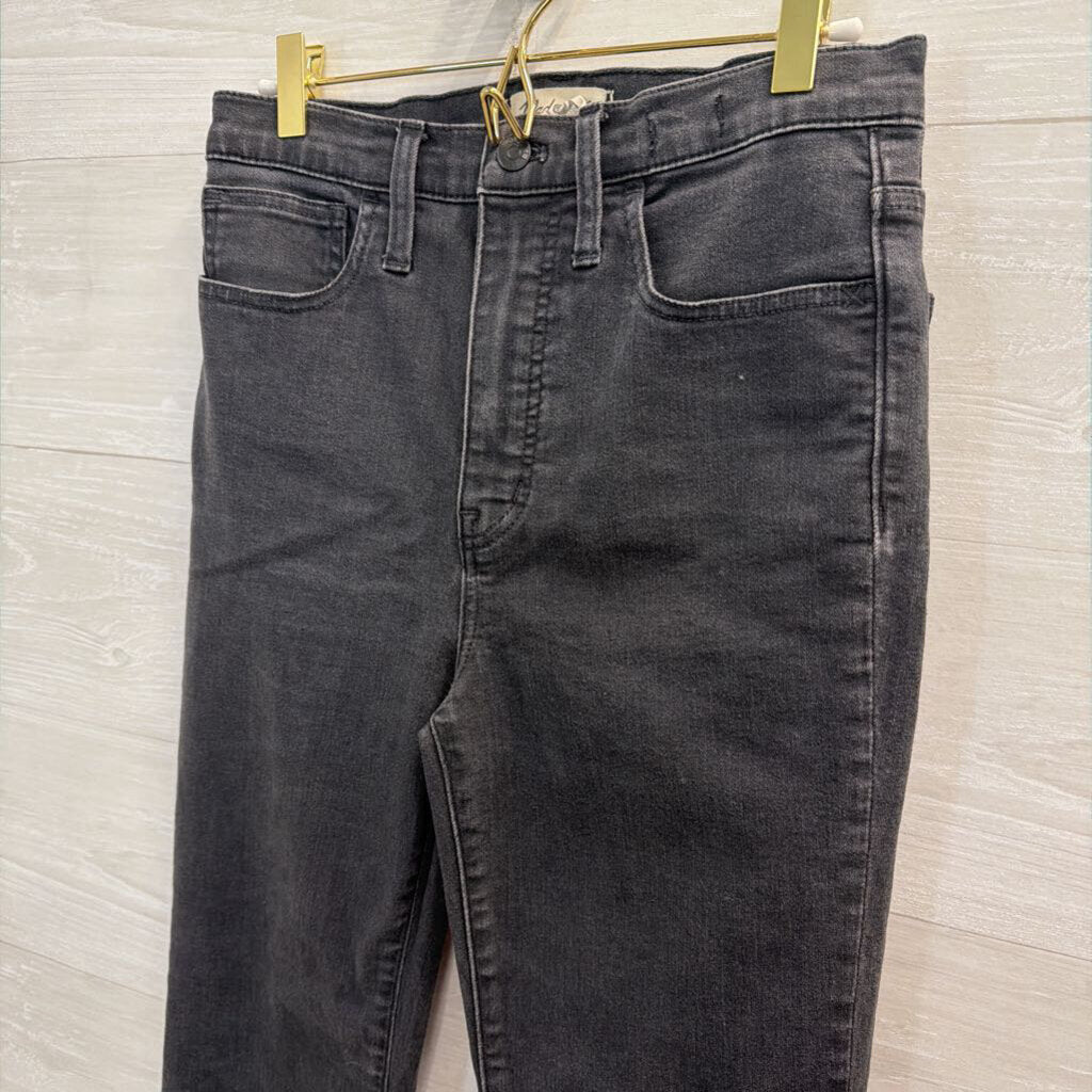 Madewell Black Denim Roadtripper Skinny Flare Jeans 27