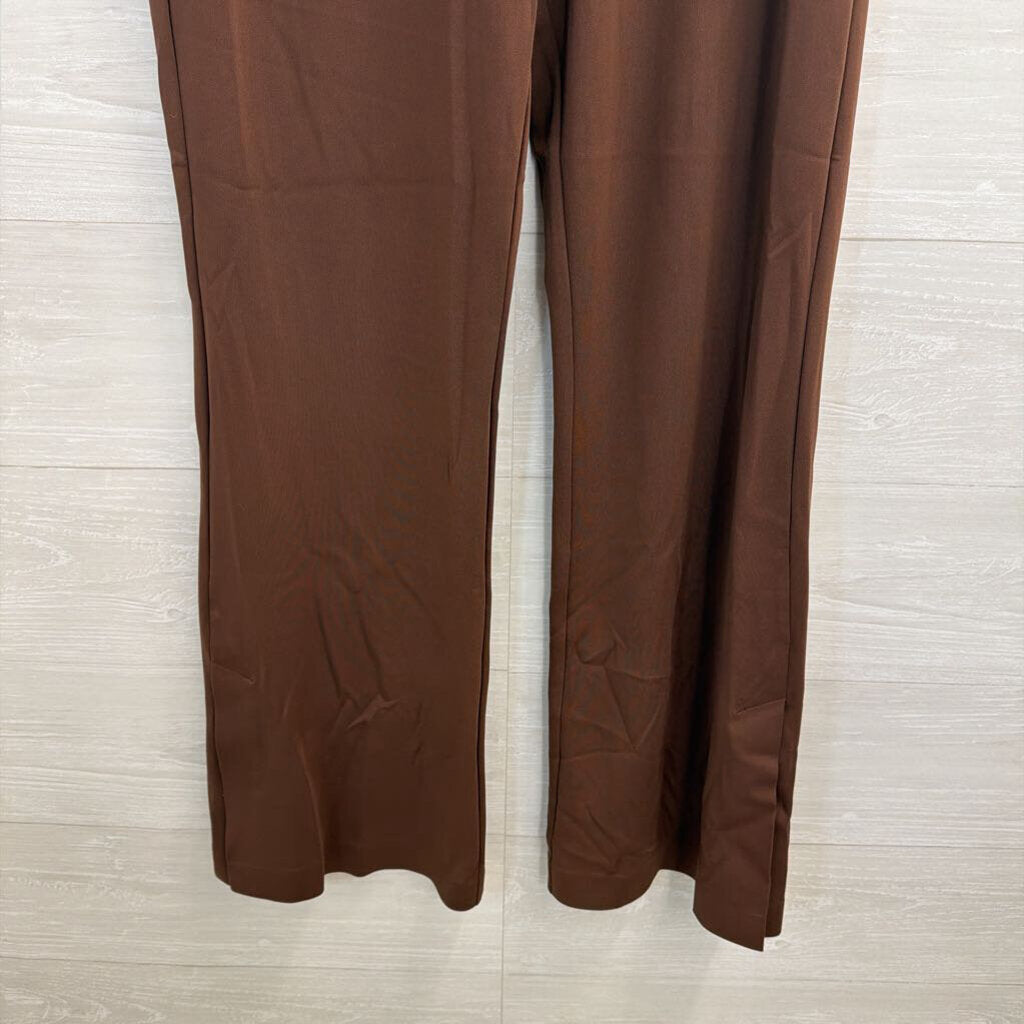 Athleta Brown Wide Leg Pull On Pants Small
