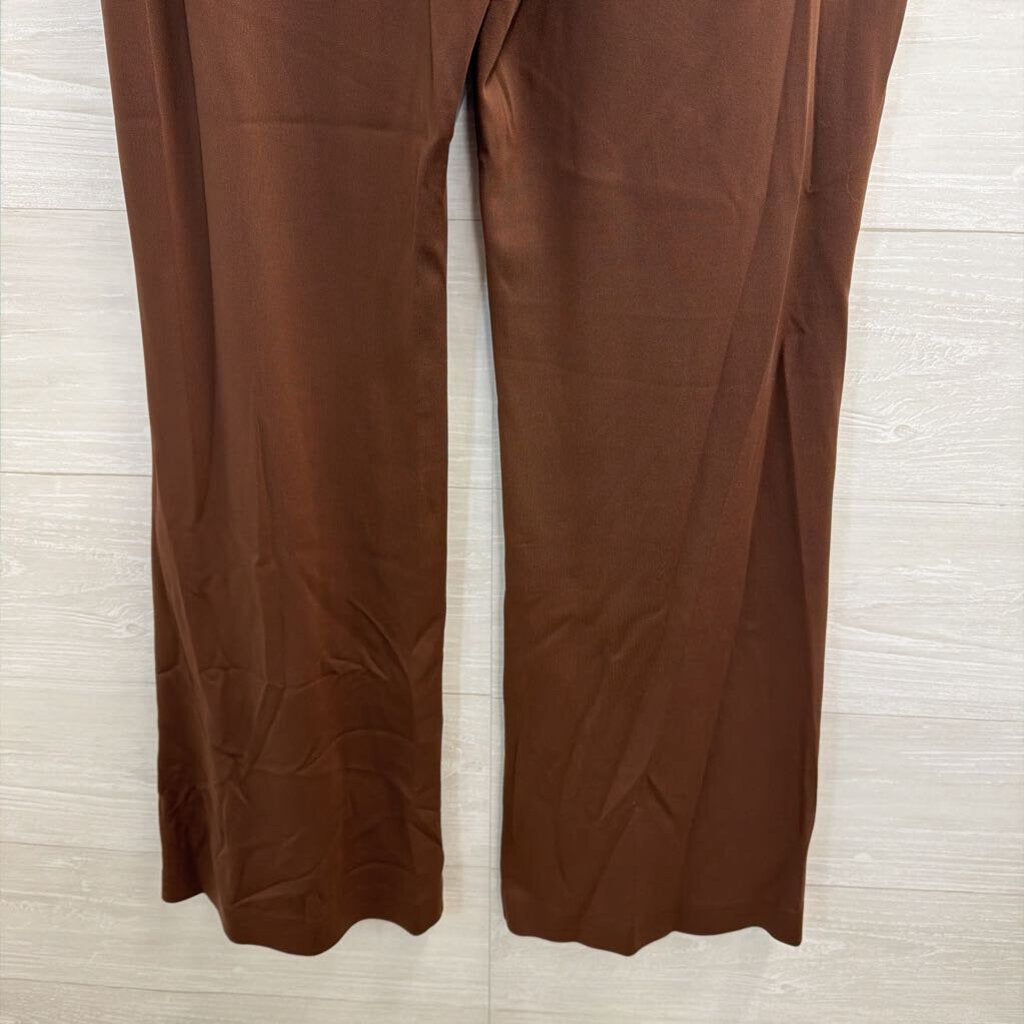 Athleta Brown Wide Leg Pull On Pants Small