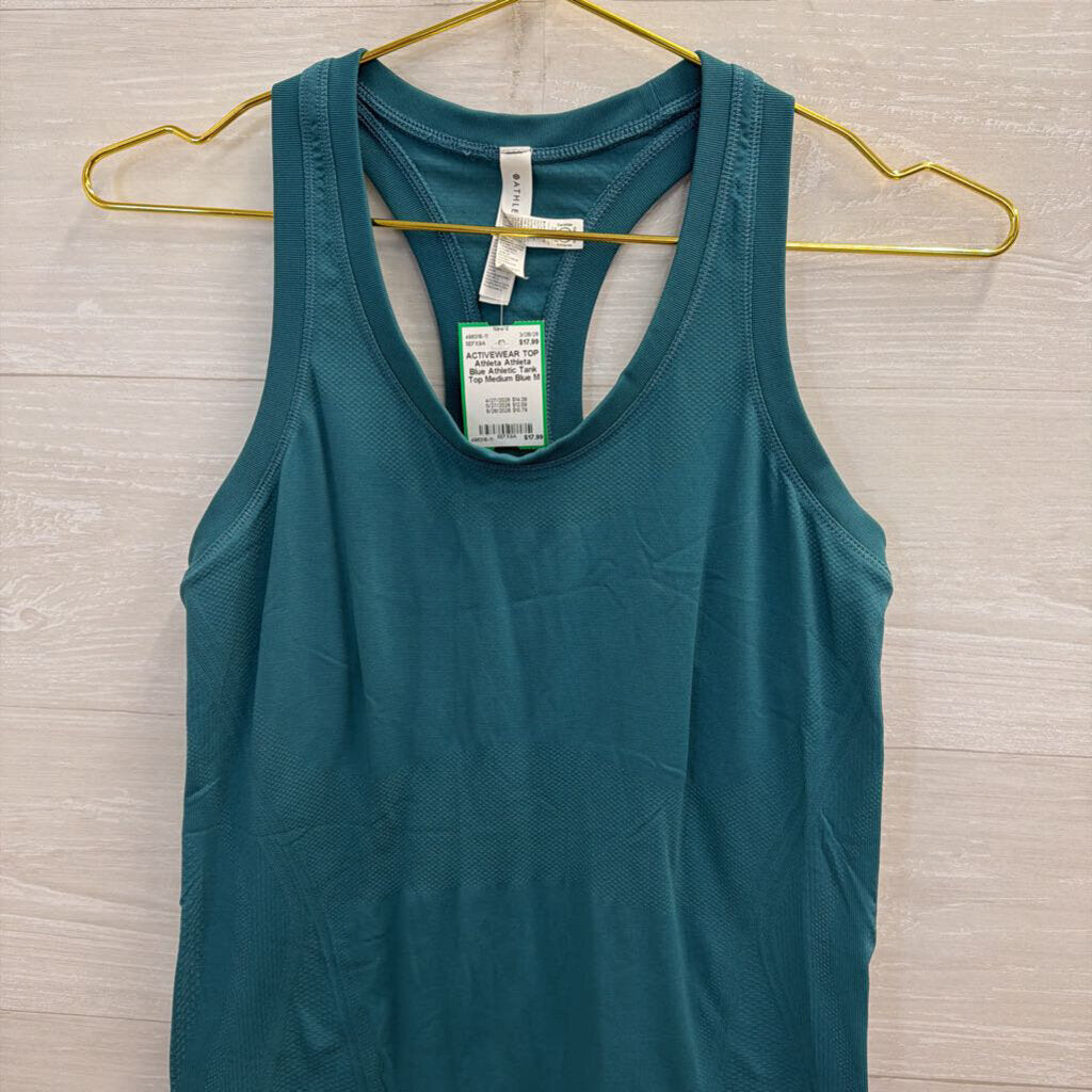 Athleta Blue Athletic Tank Top Medium