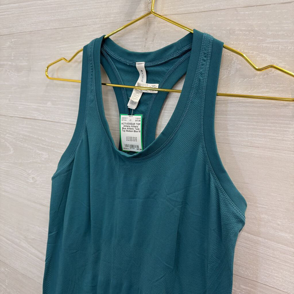 Athleta Blue Athletic Tank Top Medium