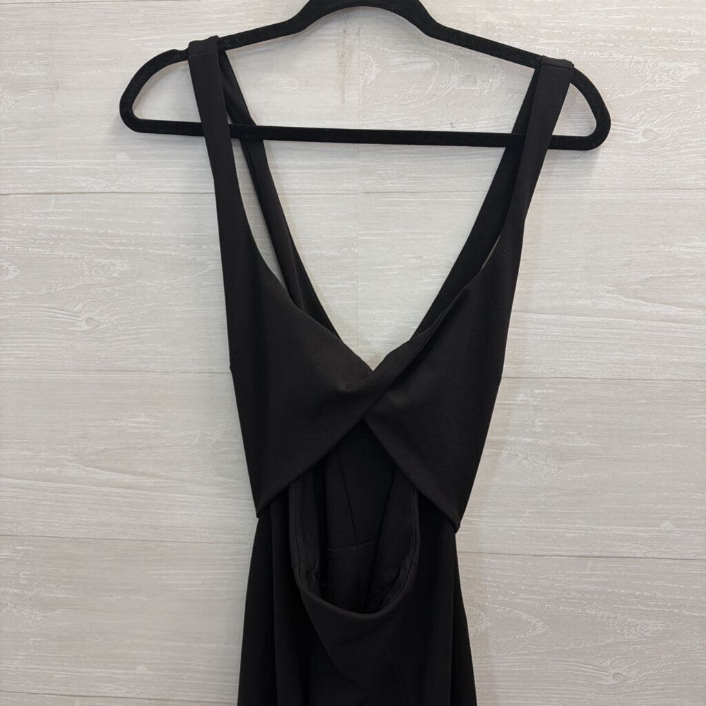 Show Me Your Mumu Black Cut Out Twist Front Maxi Dress Large