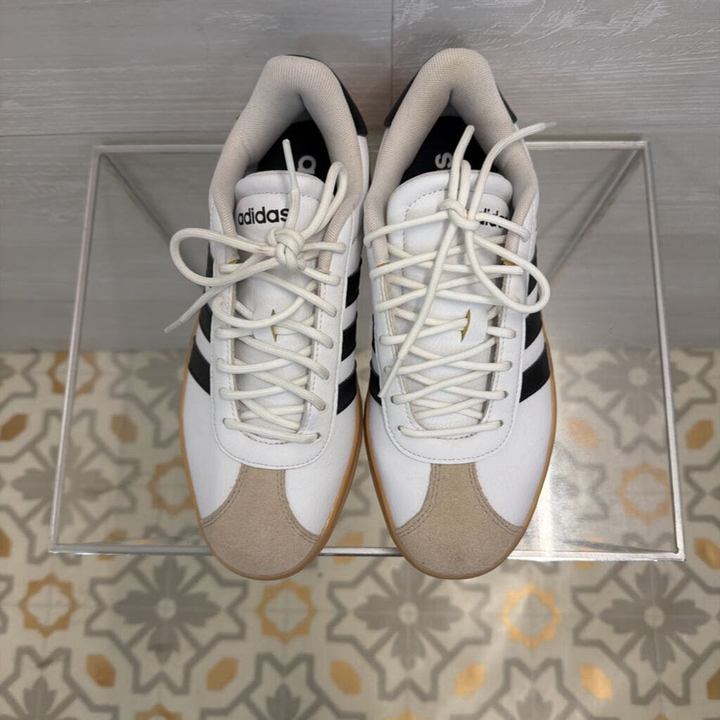 Adidas White/ Black VL Court Bold Sneakers 6.5