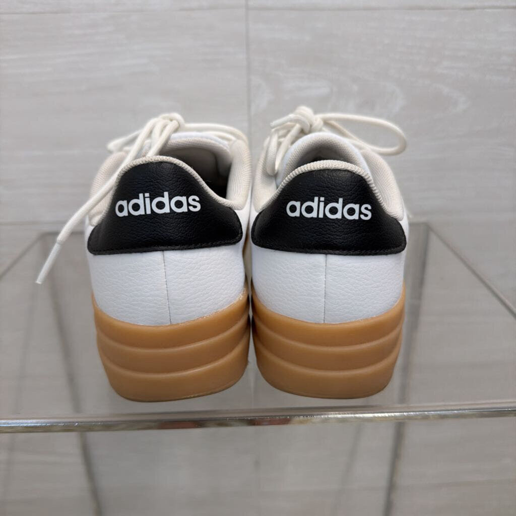 Adidas White/ Black VL Court Bold Sneakers 6.5