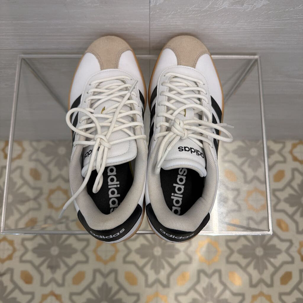 Adidas White/ Black VL Court Bold Sneakers 6.5