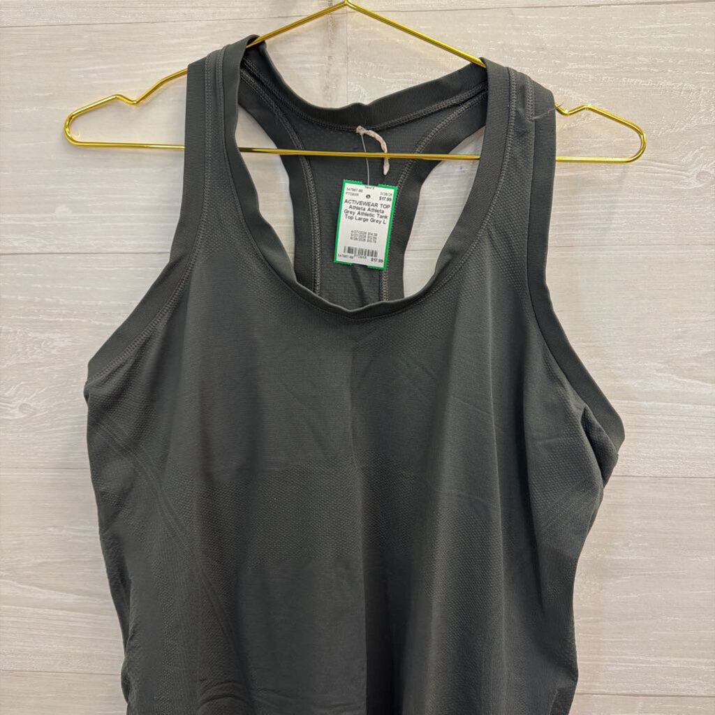 Athleta Grey Athletic Tank Top Large
