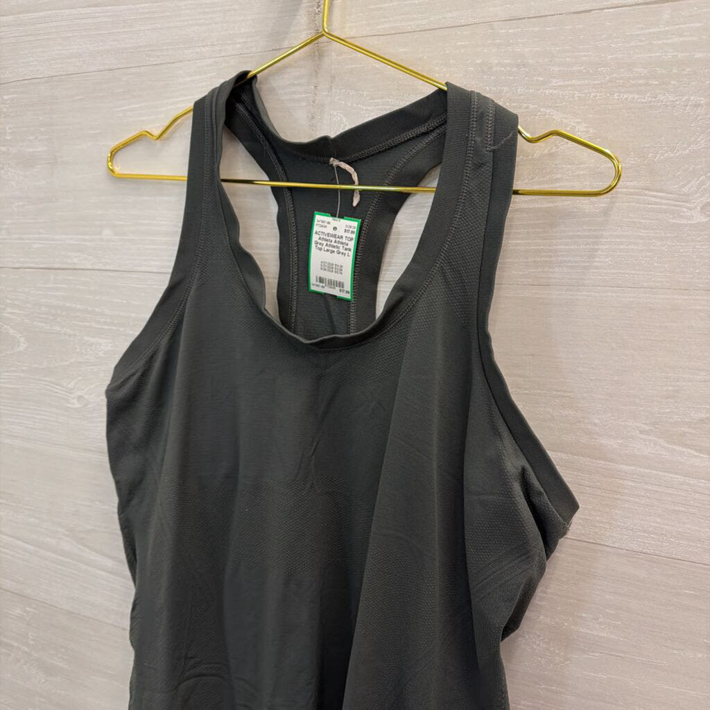 Athleta Grey Athletic Tank Top Large