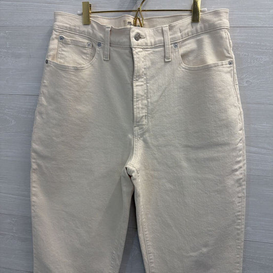 Madewell Cream Denim The Perfect Vintage Straight Jeans 31