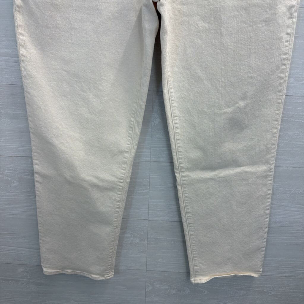 Madewell Cream Denim The Perfect Vintage Straight Jeans 31