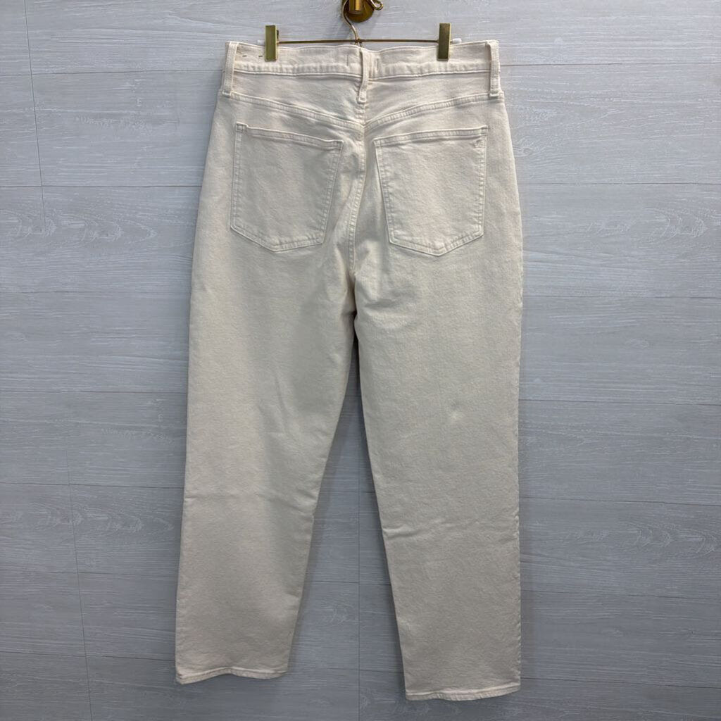 Madewell Cream Denim The Perfect Vintage Straight Jeans 31