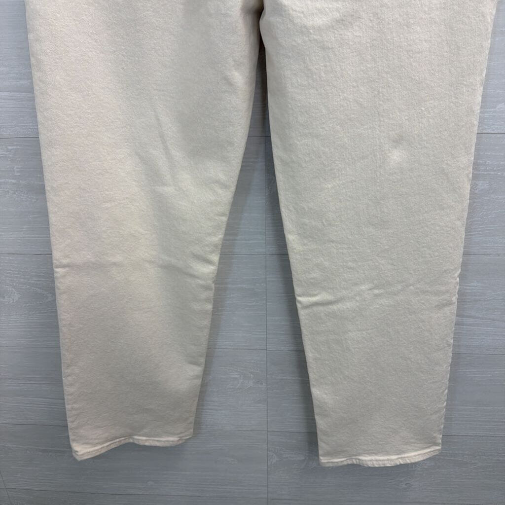 Madewell Cream Denim The Perfect Vintage Straight Jeans 31
