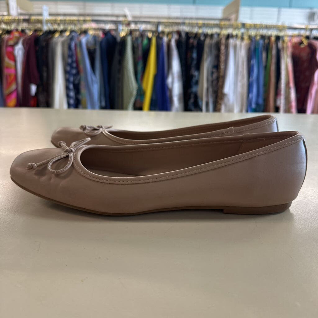 Calvin Klein Beige Leather Ballet Flats 10