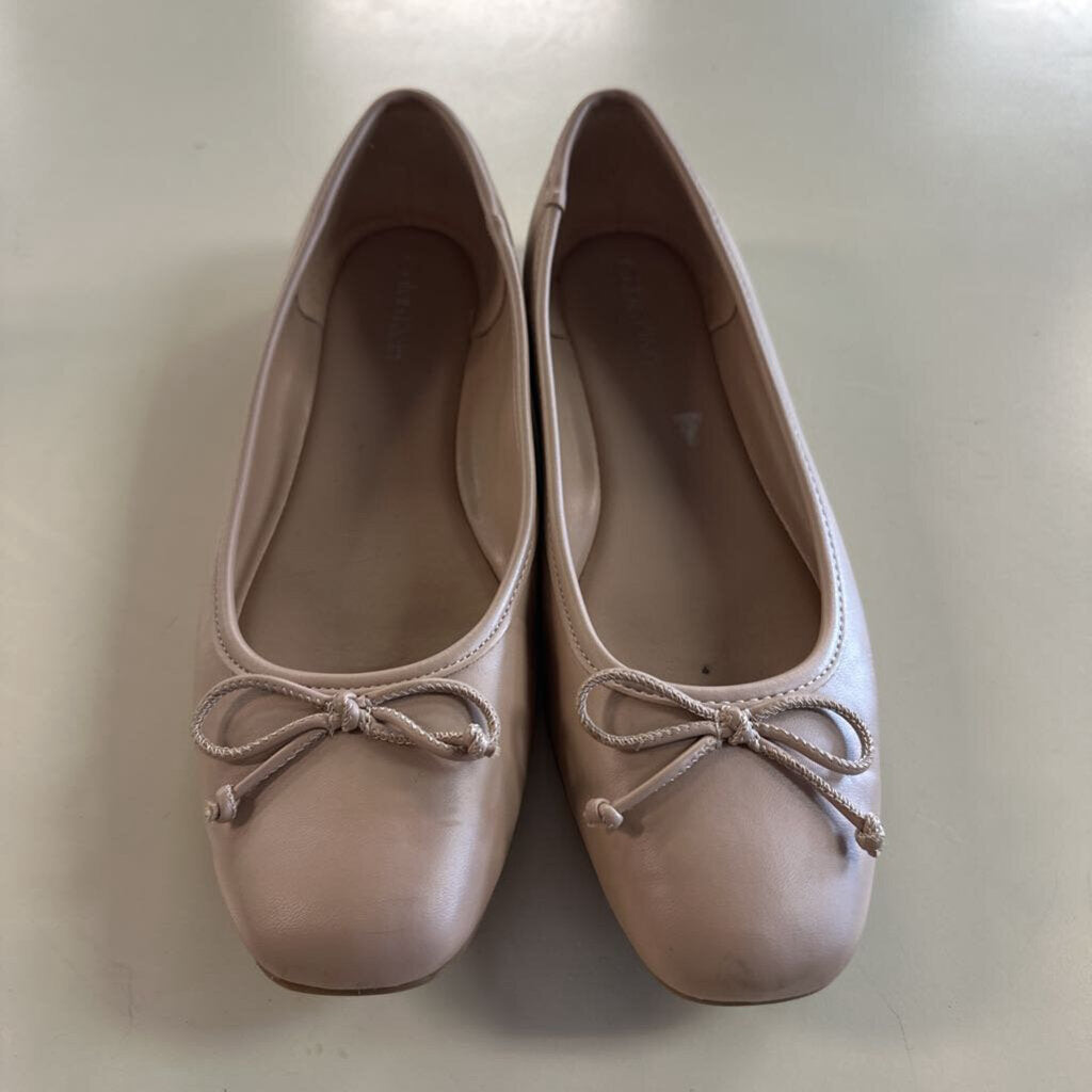 Calvin Klein Beige Leather Ballet Flats 10