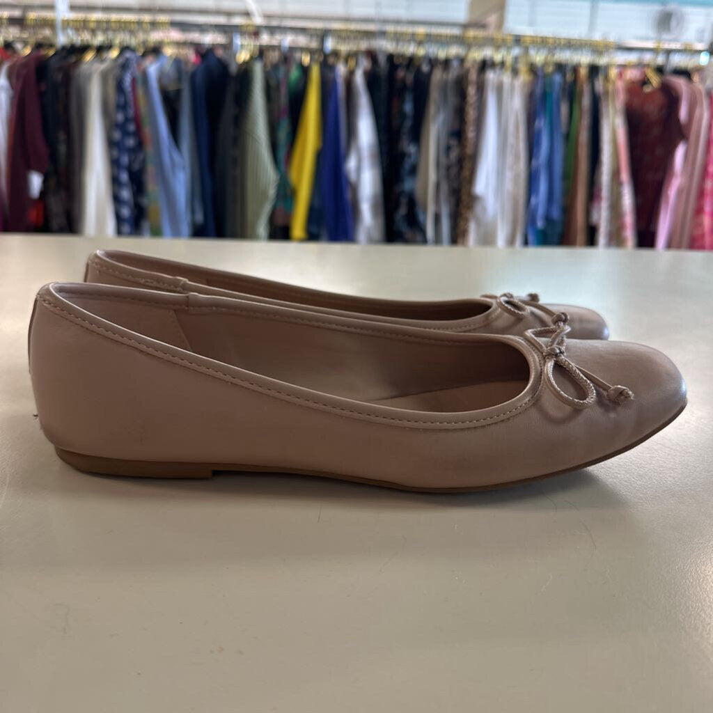 Calvin Klein Beige Leather Ballet Flats 10