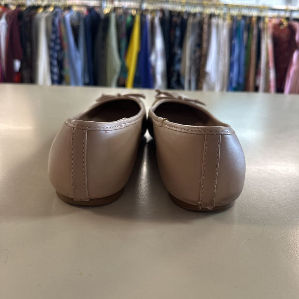Calvin Klein Beige Leather Ballet Flats 10