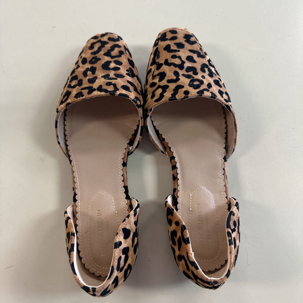 Isaac Mizrahi Brown/ Black Leopard Print Flats 10