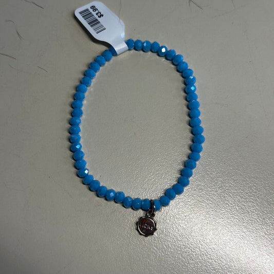 Blue Stretchy Beaded Bracelet