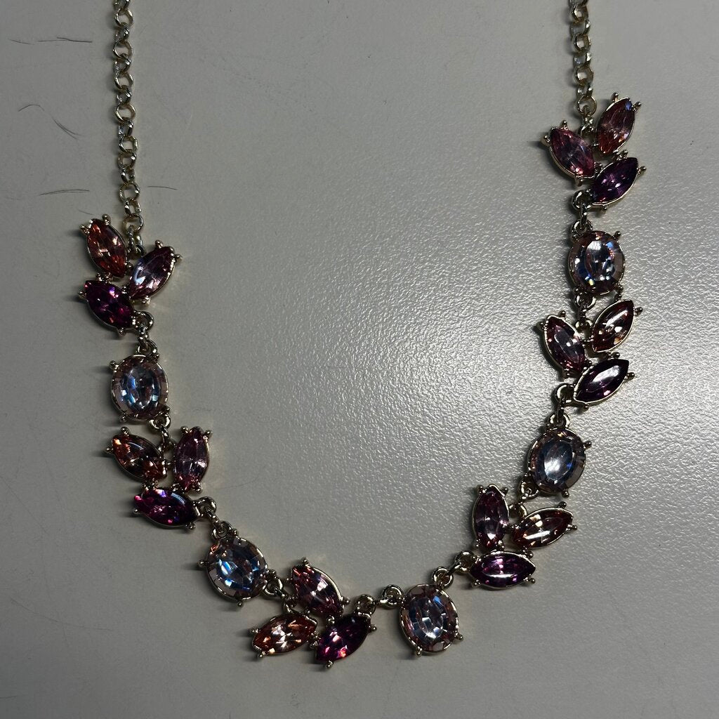 Gold/ Pink Stone Necklace