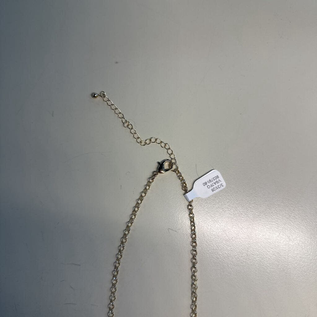 Gold/ Pink Stone Necklace