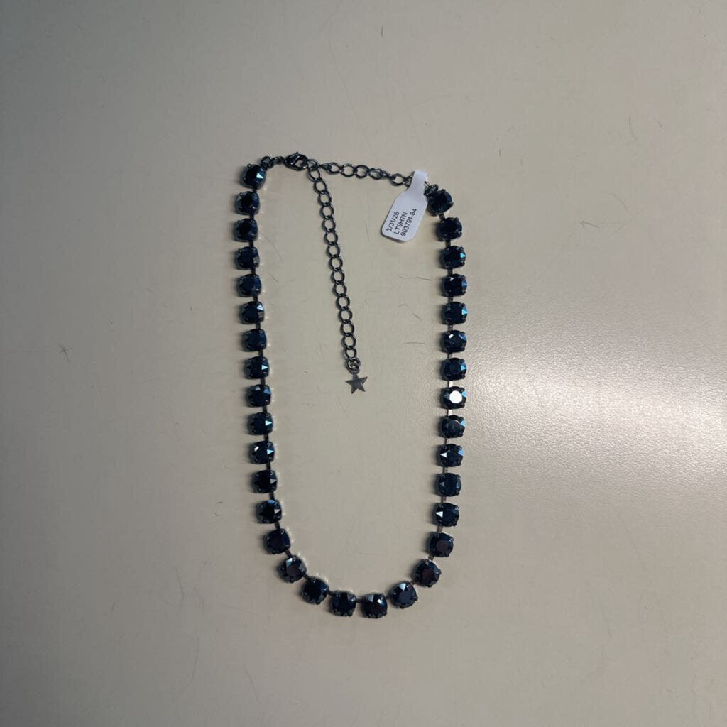 Black Smokey Stone Choker Necklace