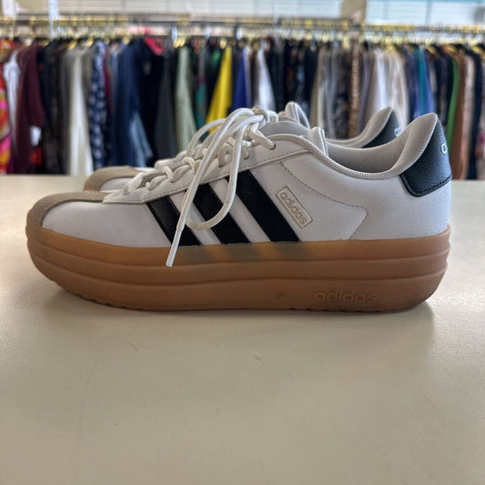 Adidas White/ Black VL Court Bold Sneakers 8.5