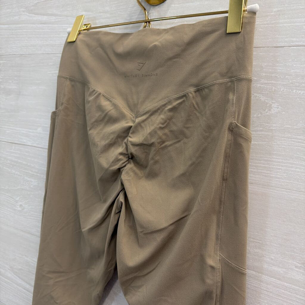 GymShark Whitney Simmons Light Brown Leggings Medium