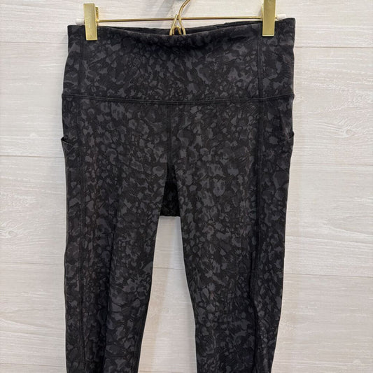 Lululemon Black Print Leggings 4
