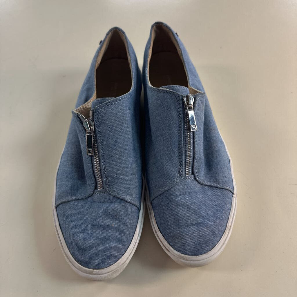 Lafayette 148 Denim Slip On Bade Sneakers 8.5