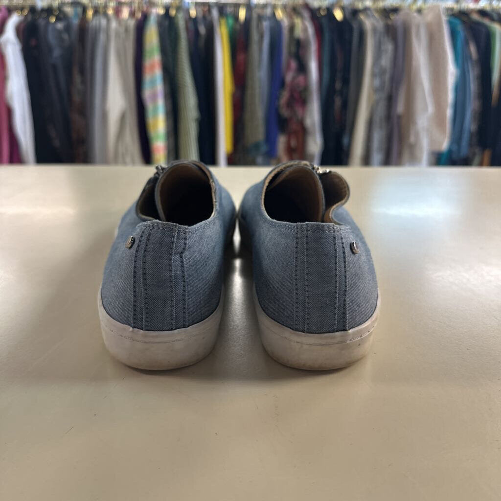 Lafayette 148 Denim Slip On Bade Sneakers 8.5