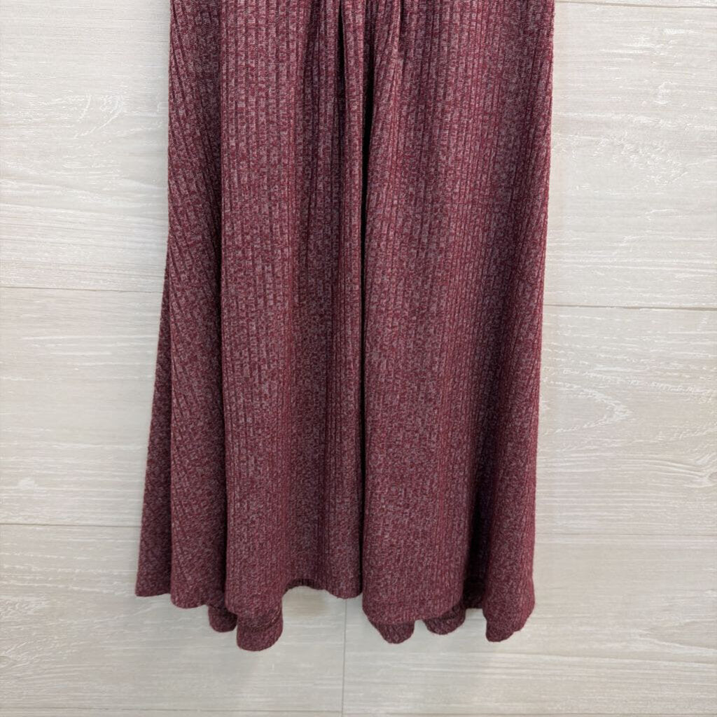Intimately Free People Burgundy Ribbed Tank Top Small