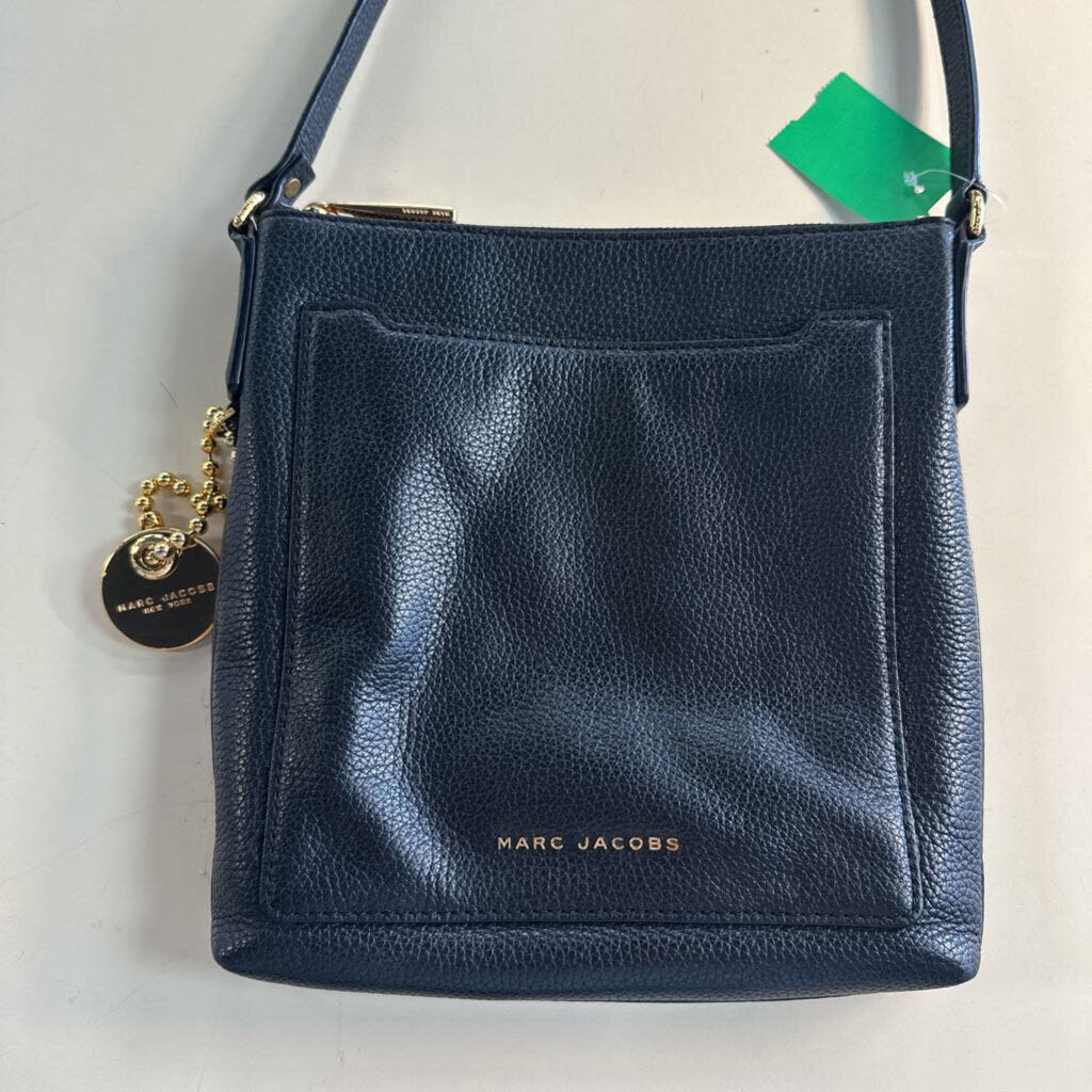 Marc Jacobs Black Pebbled Leather Crossbody Purse