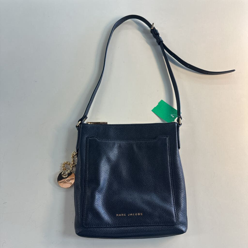 Marc Jacobs Black Pebbled Leather Crossbody Purse