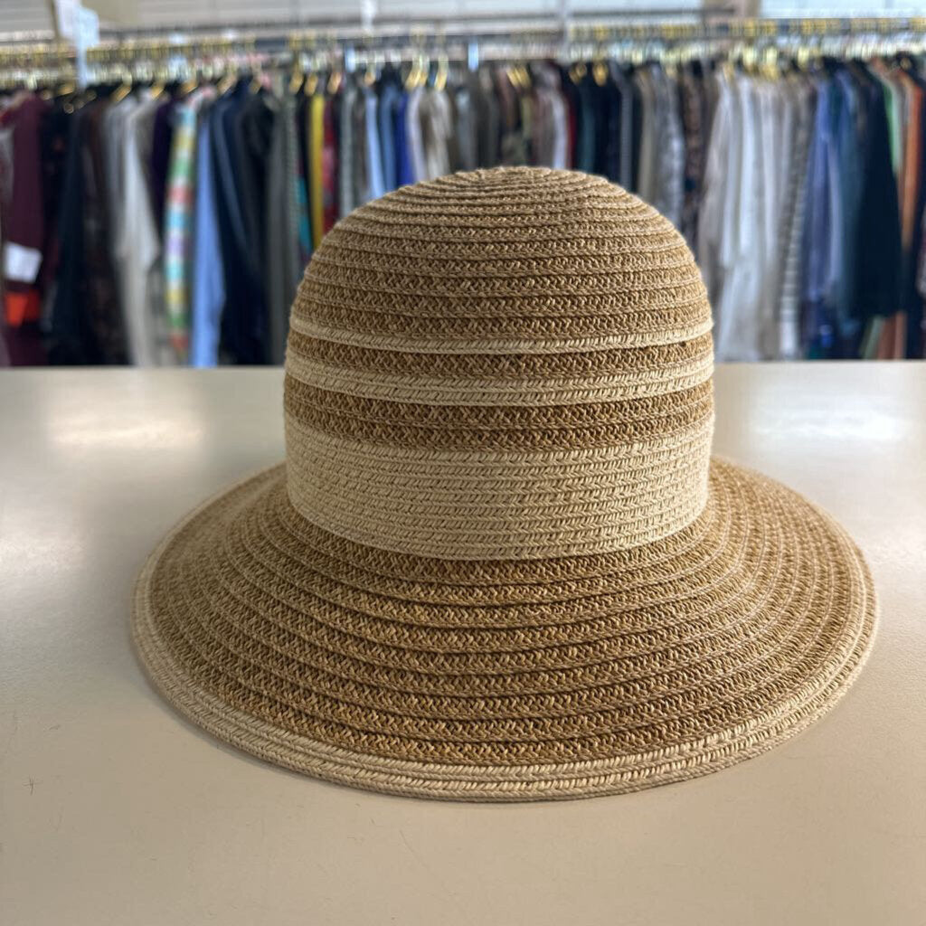 Sun n Sand Brown Woven Sun Hat