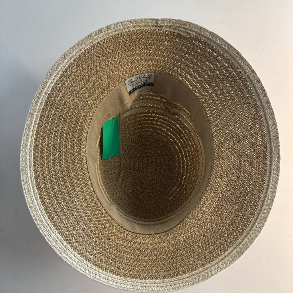 Sun n Sand Brown Woven Sun Hat