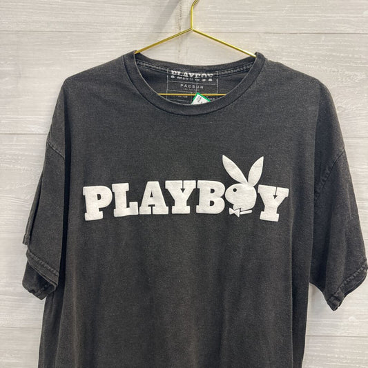 PacSun Grey Playboy Bunny Short Sleeve Graphic Tee Extra Large
