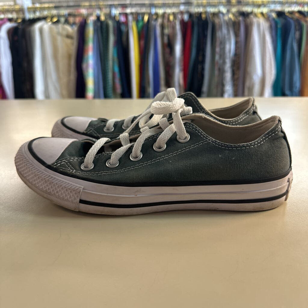Converse Green Low Canvas Sneakers 6
