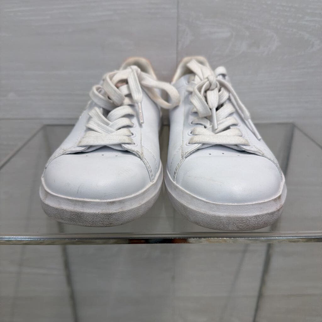 Tory Burch White Double T Howell Court Sneakers 7.5