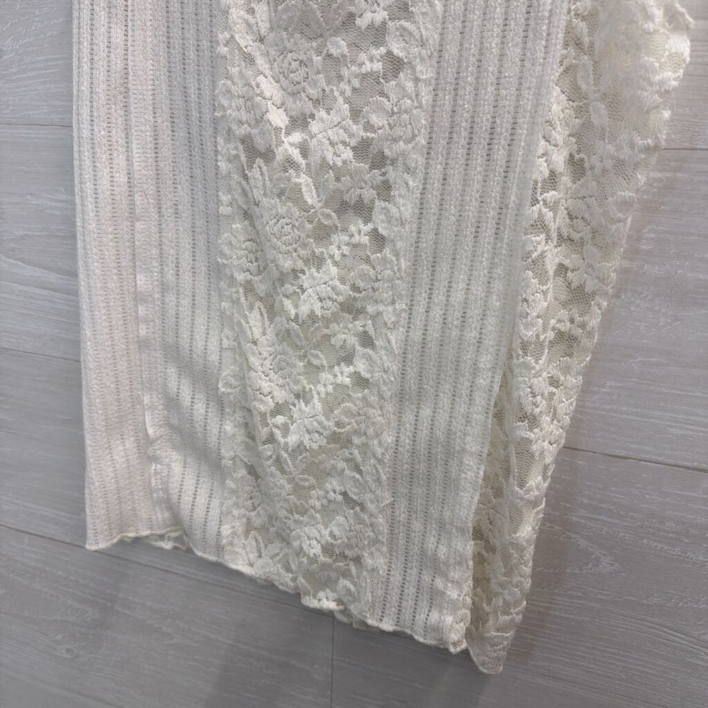 Willow and Root White Lace Tank Top Small