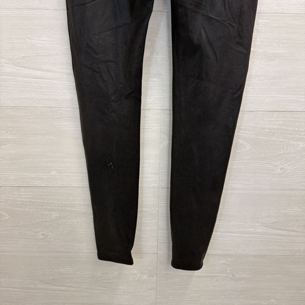 Spanx Black Faux Leather Leggings Medium