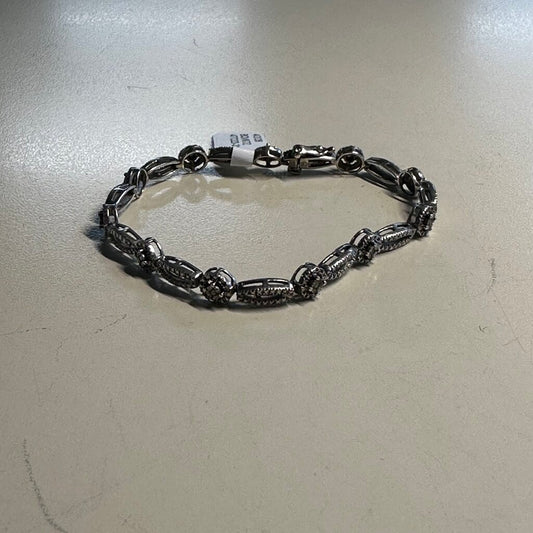 Sterling Silver Diamond Bracelet