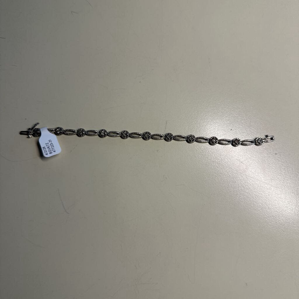 Sterling Silver Diamond Bracelet
