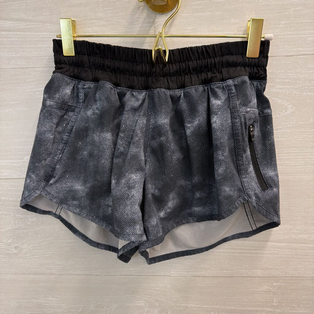 Lululemon Black Print Athletic Shorts 4
