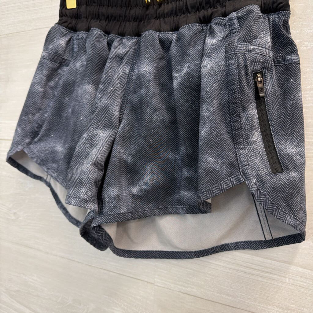 Lululemon Black Print Athletic Shorts 4