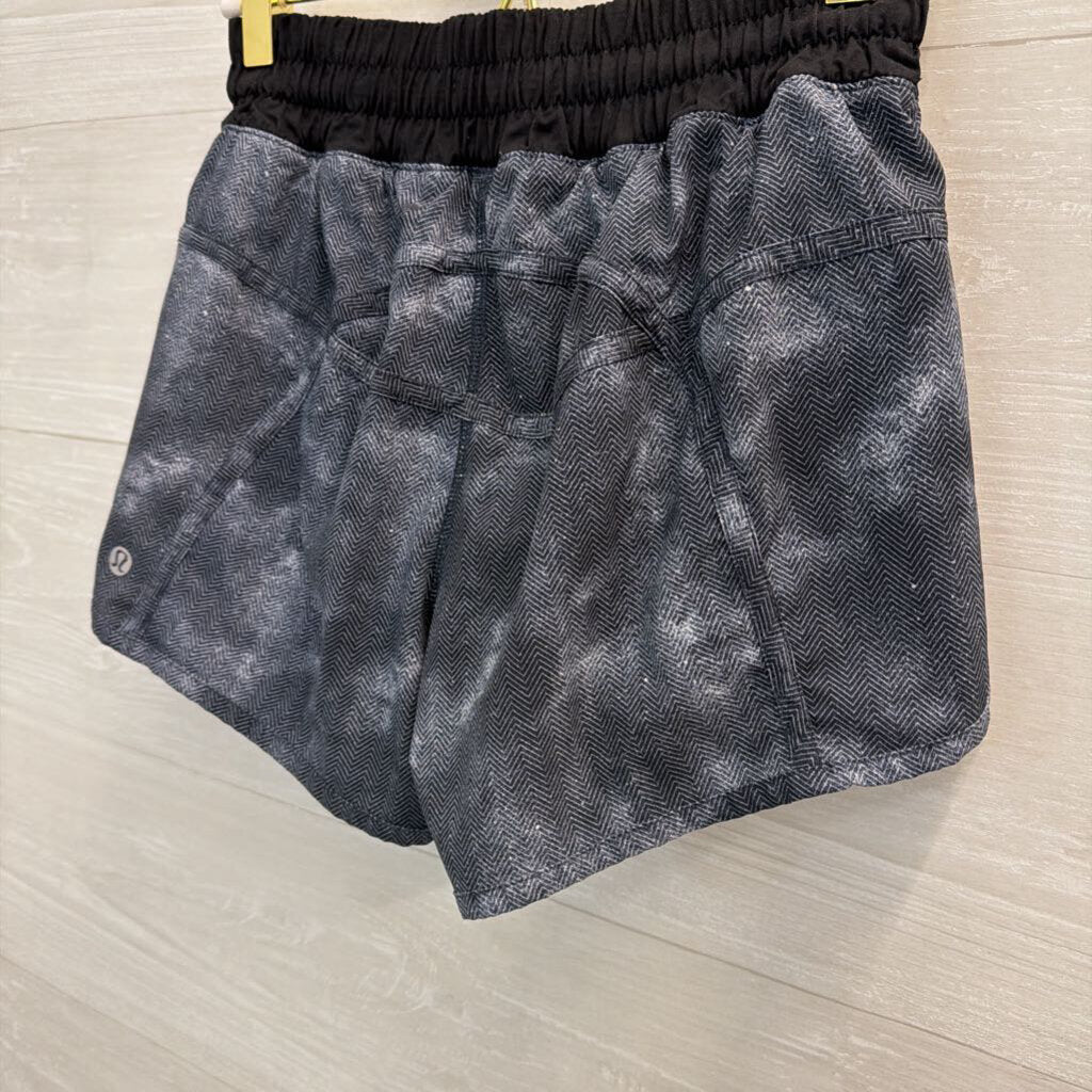 Lululemon Black Print Athletic Shorts 4