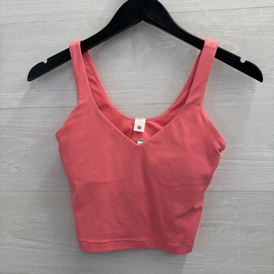 Lululemon Pink Cropped Padded Tank Top 4