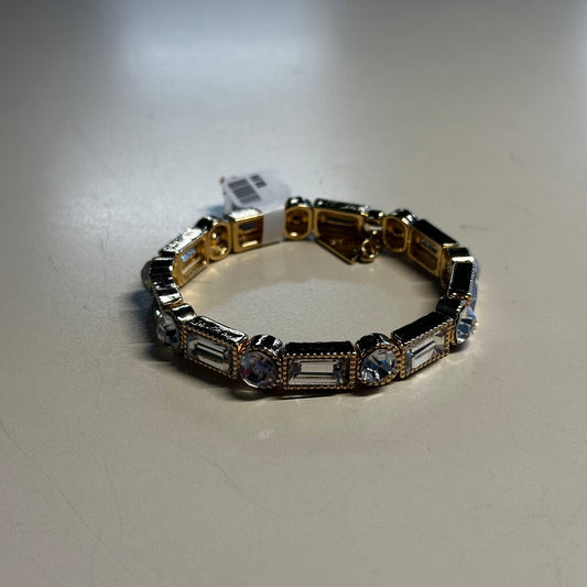 Gold/ Rhinestone Stretchy Bracelet